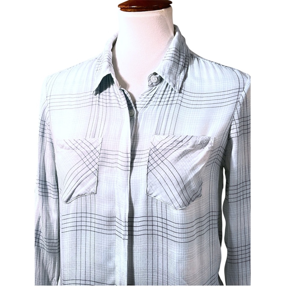 Pendleton Blue Plaid Super Soft Button Down Shirt… - image 2
